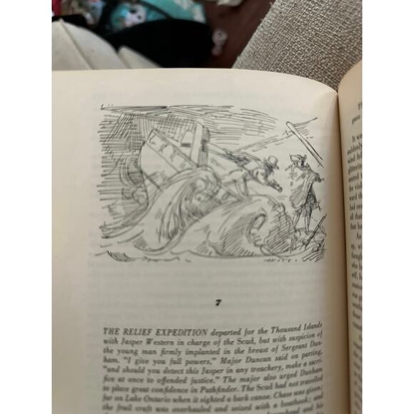 Vintage The Leather-Stocking Saga James Fenimore Cooper Red Hardcover Book - Picture 12 of 12